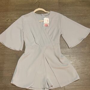Ces Femme Light Gray Mini Dress